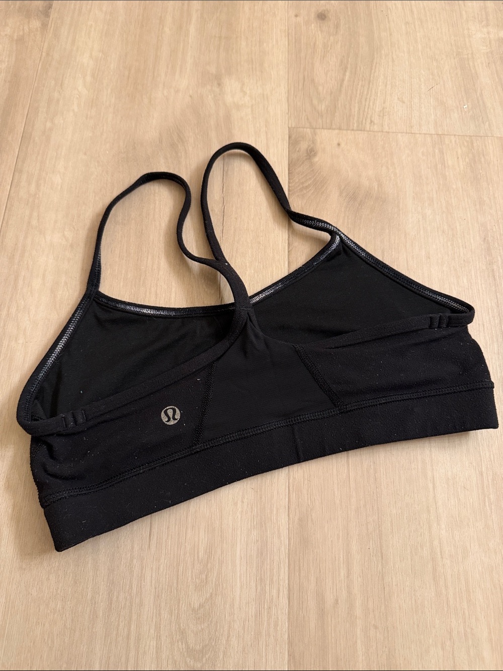 lululemon athletica Black Thin-Strap Low-Impact Sports Bra